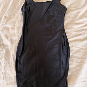 Iris Sleek Black Mini Dress